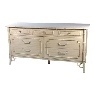 1970s Faux Bamboo Allegro Dresser For Sale
