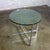 Mid to Late 20th Century MCM to Modern End or Side Table Polished Solid Aluminum Base & Round Glass Top For Sale - Image 17 of 18
