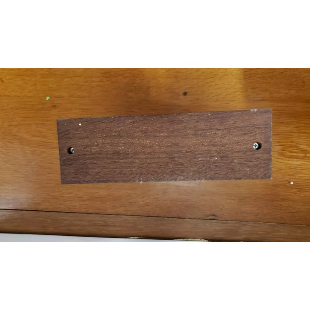 Pair of 1970s Coors Porcelain Scrimshaw Style Buchner Funnels in Wooden Stand For Sale - Image 11 of 12