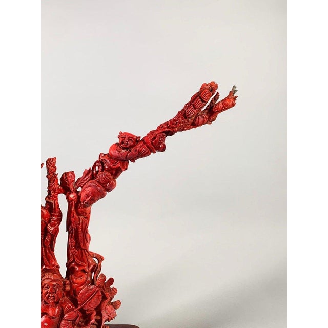 Large Coral Sculpture, China, Early 20th Century For Sale - Image 4 of 12