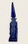 Art Deco Art Deco Czech Cobalt Blue Fan Perfume Bottle With Faceted Cut Stopper C 1920 For Sale - Image 3 of 6
