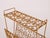 Mid Century Italian Magazine Rack or Side Table Gold 1960s For Sale - Image 10 of 11