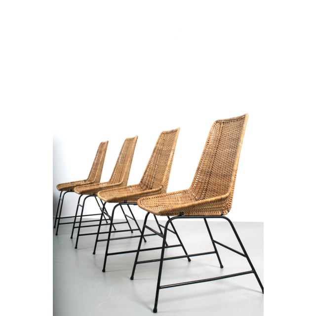 Wire Frame Dining Chairs, Set of 4 For Sale - Image 9 of 9