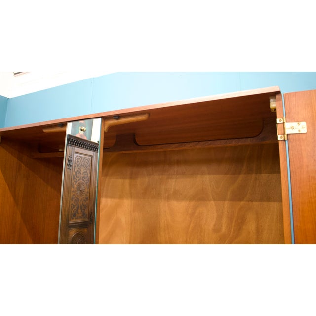 Wood Mid-Century Modern Teak Wardrobe from Stonehill, 1960s For Sale - Image 7 of 8