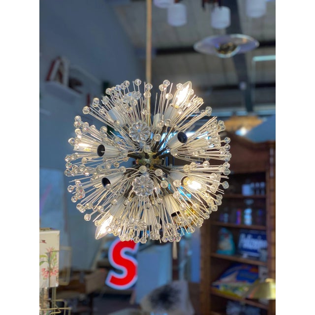 Mid-Century Sputnik Snowball Chandelier by Emil Stejnar for Rupert Nikoll, 1950s For Sale - Image 6 of 16