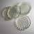 Mid 20th Century Pressed Glass Seashell Coaster Set- 7 Pieces For Sale - Image 11 of 12
