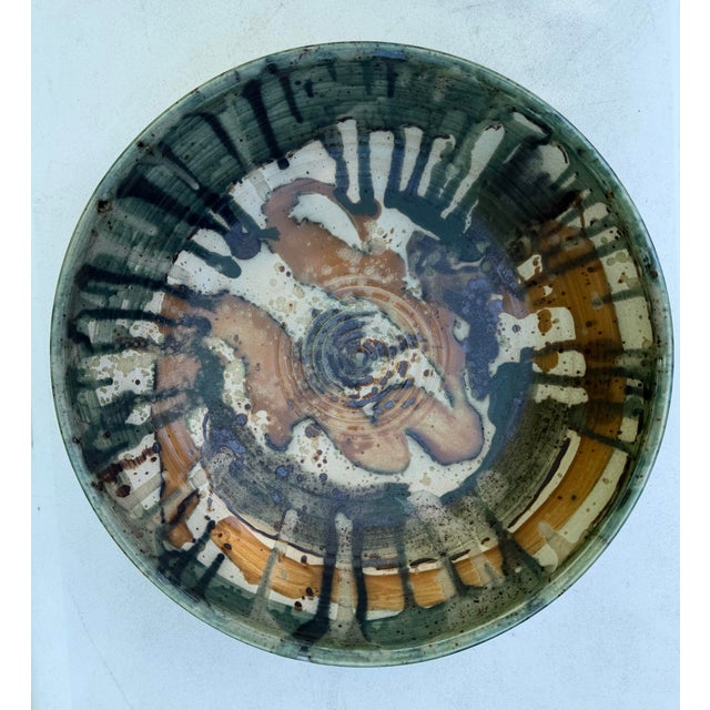 Mid-Century Modern 1992 Phelps Studio Pottery Bowl, 11.25” For Sale - Image 3 of 10