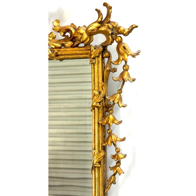 18th Century Italian Neoclassical Carved Giltwood Mirror For Sale - Image 13 of 18