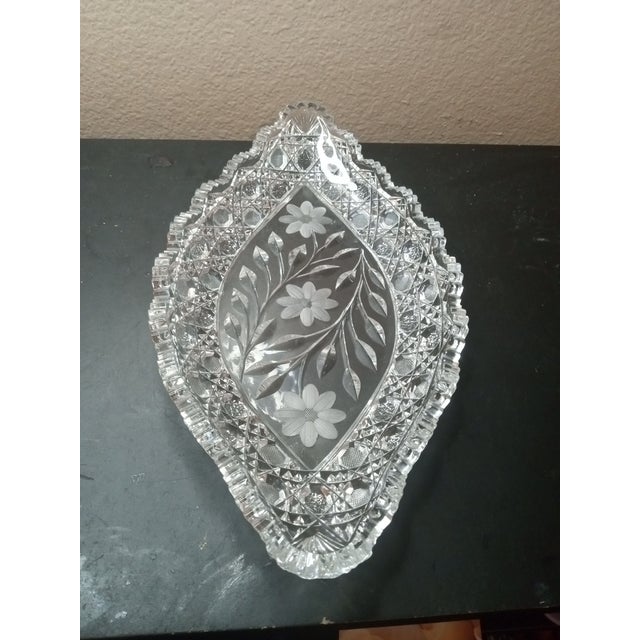 Stunning 1880 American Brilliant Crystal Etched Bowl For Sale In Dallas - Image 6 of 6