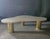 Not Yet Made - Made To Order White Wood Cloud Style Coffee Table with Three Brass Feet from Justfurnituress SRL For Sale - Image 5 of 9