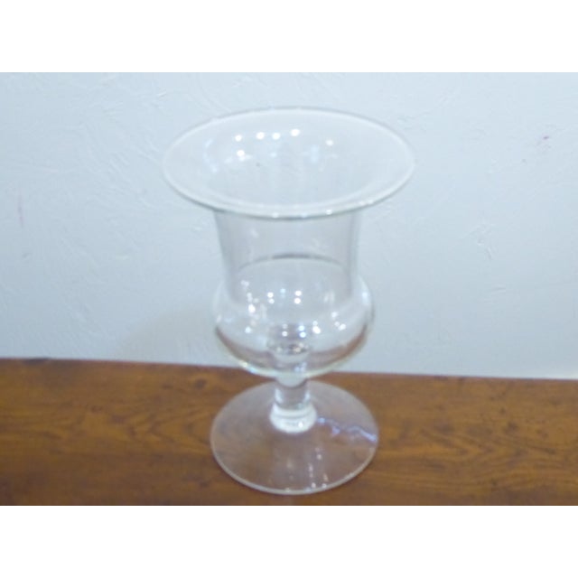 Modern Vintage Campana Urn Glass Vase For Sale - Image 3 of 4