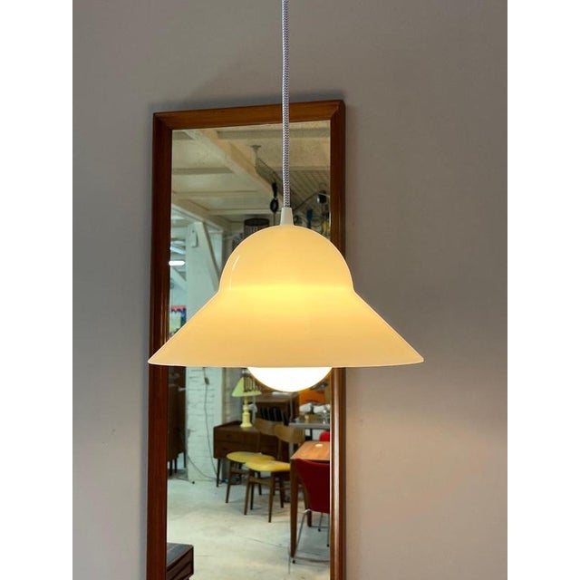 Hanging Lamp in White Plastic from Friis & Moltke For Sale - Image 4 of 11