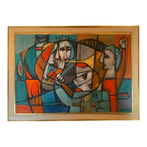 Impactful Cubist Painting