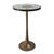 Mid C Bronze Thick Glass Side Table For Sale - Image 4 of 7