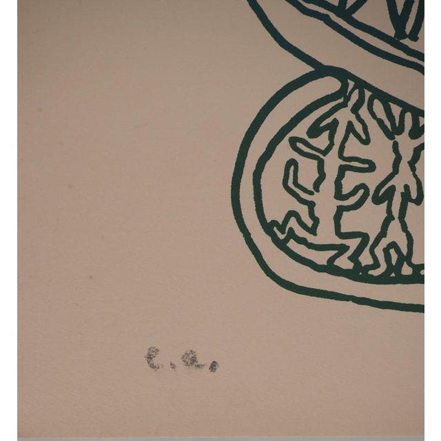 Yvon Taillandier, Paris, The Eiffel Tower in Green, Original Signed Screenprint For Sale - Image 4 of 6