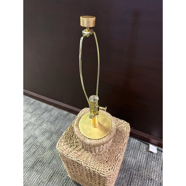 2020s Hudson Valley Wicker Table Lamp For Sale - Image 5 of 8