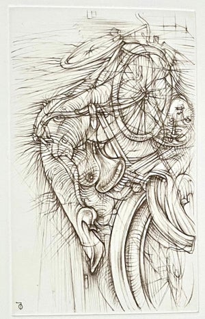 German Surrealist Hans Bellmer Etching Engraving Print Cecile Reims Surrealism