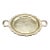 Large Silver Serving Drinks Tray With Handles For Sale
