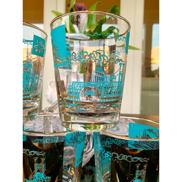 Mid 19th Century Libbey Steamboat Double Old Fashioned Glasses Set of 6 Chairish