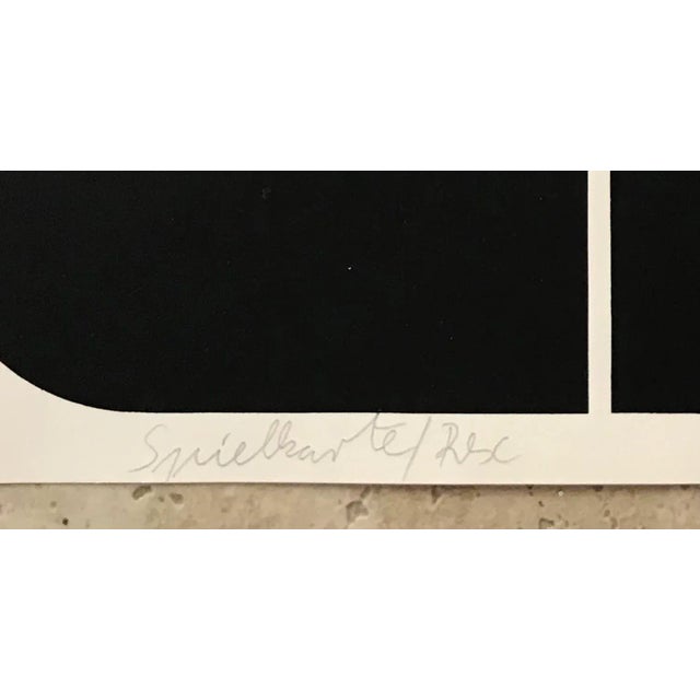 1971 "Spielkarte" German Abstract Modernist Limited Edition Silkscreen Signed Kraus For Sale - Image 4 of 9