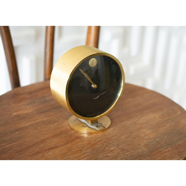 Modern 1960s Howard Miller Mid-Century Modern Clock For Sale - Image 3 of 9