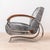 This cantilever chair h221 with a chromed tubular steel frame was designed by czech designer jindrich halabala for the...