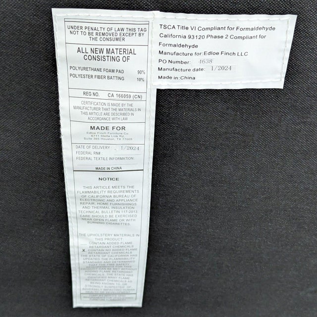 Blue Edloe Finch Park Collection Blue Velvet Lounge Chair With Ottoman For Sale - Image 8 of 8