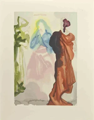 Salvador Dali, St. Bernard's Prayer to the Virgin, Woodcut Print, 1963