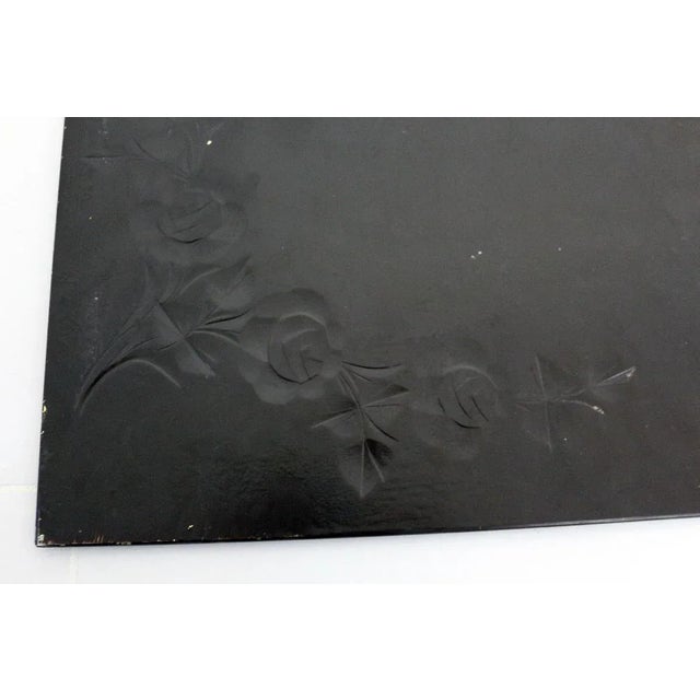 Silver Vintage Austrian Mirror with Polished Rose Patterns For Sale - Image 8 of 12