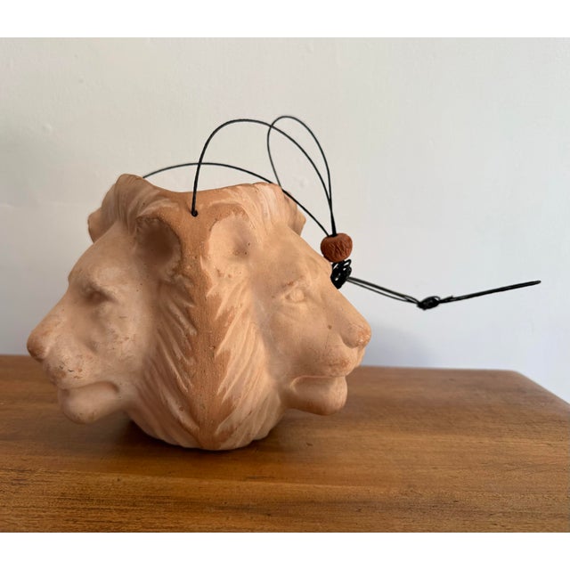 Late 20th Century Lion Terra-Cotta Hanging Planter For Sale - Image 6 of 8