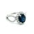 Natural Sapphire Diamond Ring Size 6.25 14k W Gold 2.93 TCW Certified For Sale - Image 9 of 10