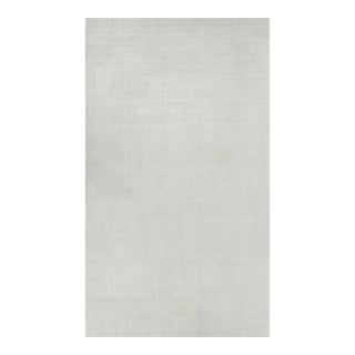 Rug & Kilim’s Oversized Textural Rug in White Tones and Striae - 11x19 For Sale