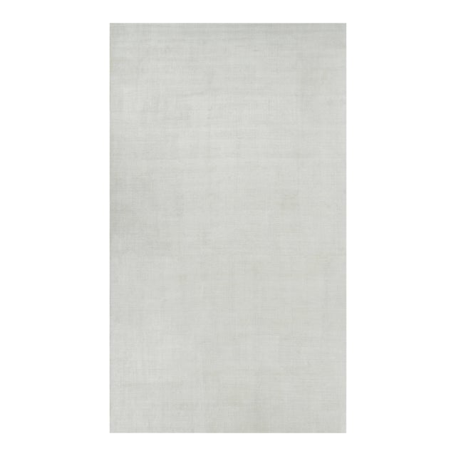 Rug & Kilim’s Oversized Textural Rug in White Tones and Striae - 11x19 For Sale