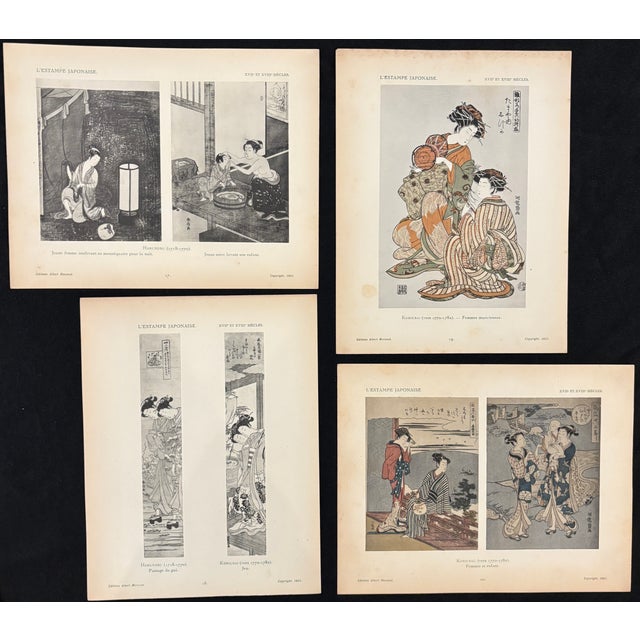 Japanese Prints by 17th & 18th Century Artists, Collected by Gaston Migeon, Louvre Museum Curator, 1923 Vol 1 For Sale - Image 16 of 18