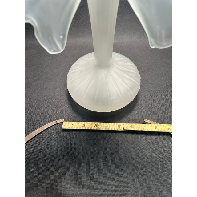 Mid-Centery Modern Italian Stelvia Frost Glass Jack in the Pulpit Vase For Sale - Image 9 of 10