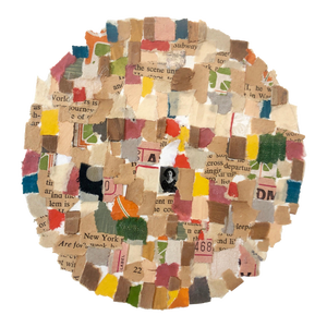 Alejandra Icaza, Mixed Media Abstract Collage, 1989