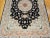 Black Persian Tabriz Rug, Handwoven Floral Pattern With Silk Highlights, Black & Ivory, 7’ X 10’ For Sale - Image 8 of 12