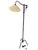 Black Adjustable Floor Lamp in Metal Covered with Burgundy Leather by Jacques Adnet, 1950 For Sale - Image 8 of 9