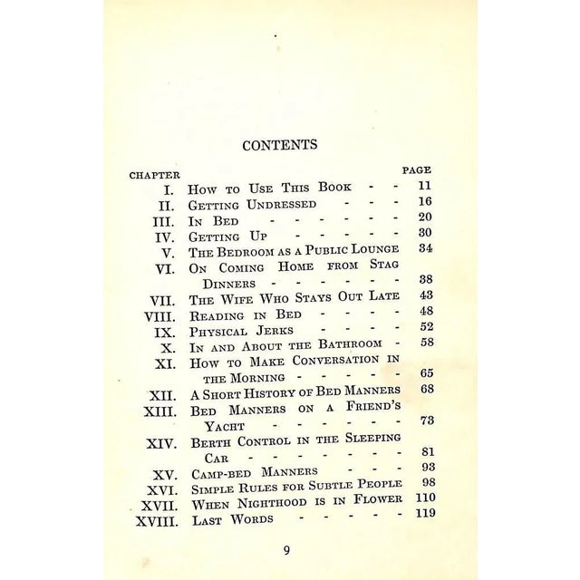 "Bed Manners: How to Bring Sunshine Into Your Nights" 1936 Hopton, Dr. Ralph and Balliot, Anne For Sale - Image 9 of 9