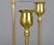 Mid-Century Modern Set of 5 Vintage Graduated Brass Oversized Tulip Candlestick Holders For Sale - Image 3 of 8
