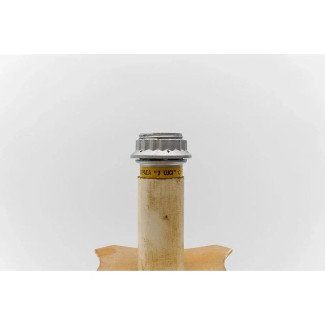 Mid-Century Italian Modern Acrylic & Wood Table Lamp Base, Italy, 1960s For Sale - Image 6 of 8