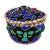 Mid-20th Century Nigerian Yoruba Large Ceremonial Beaded Vessel With Reptile Finial For Sale