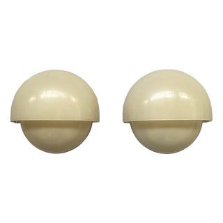Mid-Century Modern Italian Plastic Wall Lamps Mania by Vico Magistretti for Artemide, 1960s, Set of 2 For Sale