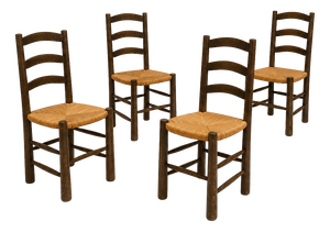 Vintage Chairs in the style of Perriand, 1960s, Set of 4