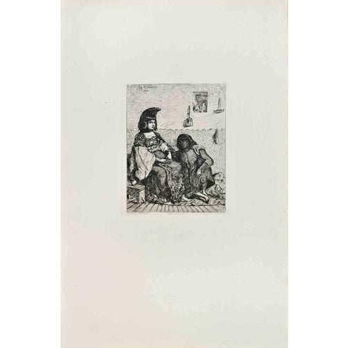 Alfred Cadart, Juive dAlger, 1870s, Etching For Sale