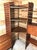Brown Freestanding Teak Corner Wall Shelf For Sale - Image 8 of 13