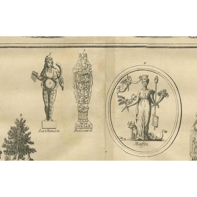 After Bernard de Montfaucon, Double Bacchic Frieze, Classical Mythological Relief, 1721, Engraving For Sale - Image 9 of 11