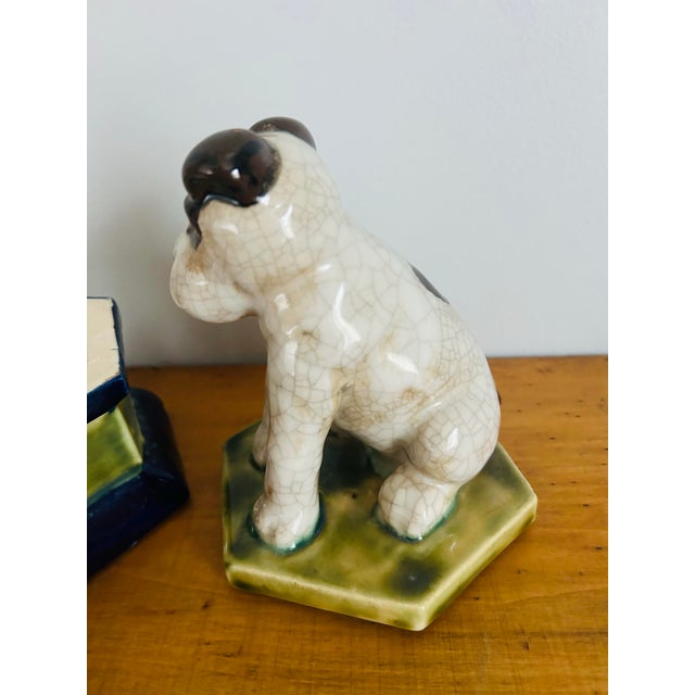 Vintage Pottery Figural Dog Trinket Box For Sale In Philadelphia - Image 6 of 8