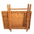 Vintage Bamboo and Woven Rattan Folding Butler Tray Stand, Coastal Campaign For Sale - Image 13 of 13