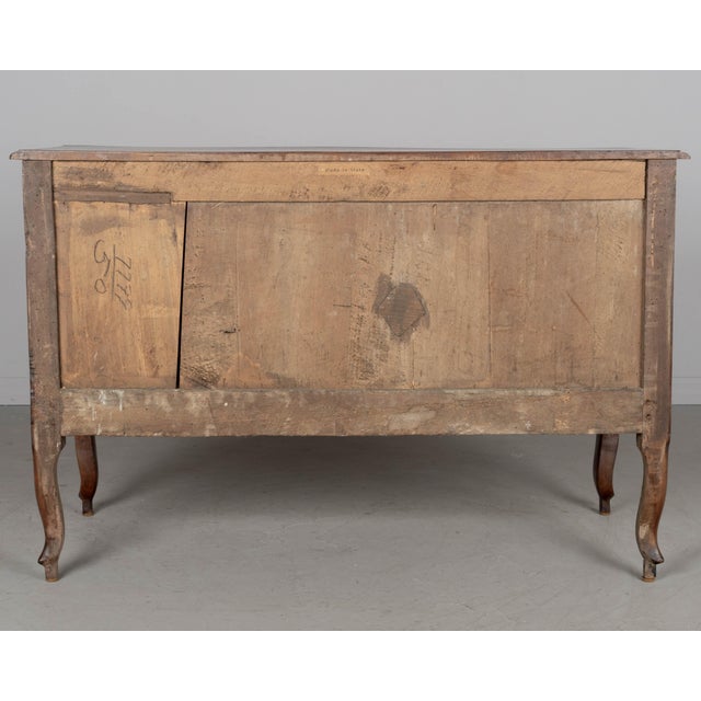 Italian Louis XV Walnut Commode, Hand-Carved With Bronze Hardware For Sale - Image 14 of 14